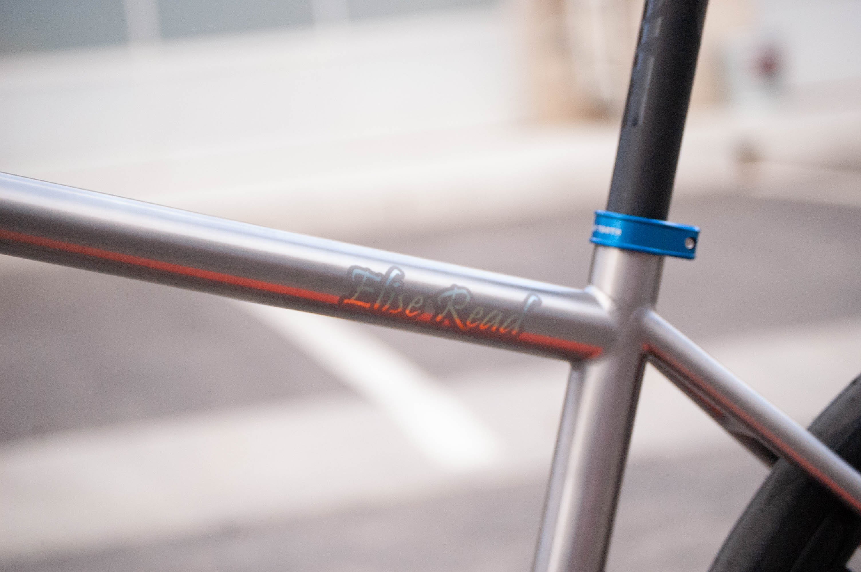 Titanium Road bike elise read WEB close ups-3